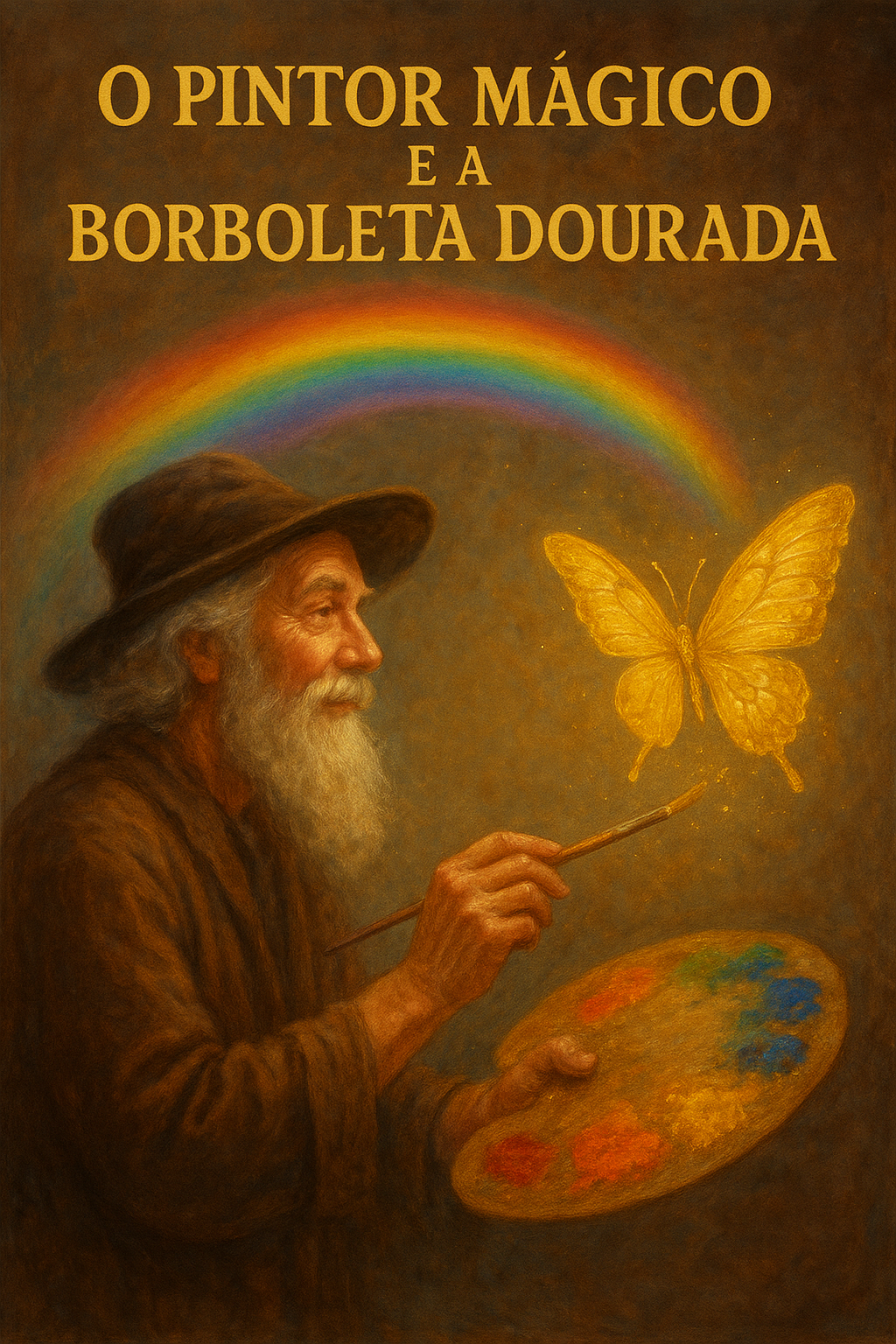 🌈 O PINTOR MÁGICO E A BORBOLETA DOURADA